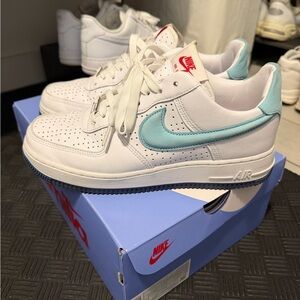 Puerto Rico Nike Air Force 1 Low - White with Light Blue Swoosh